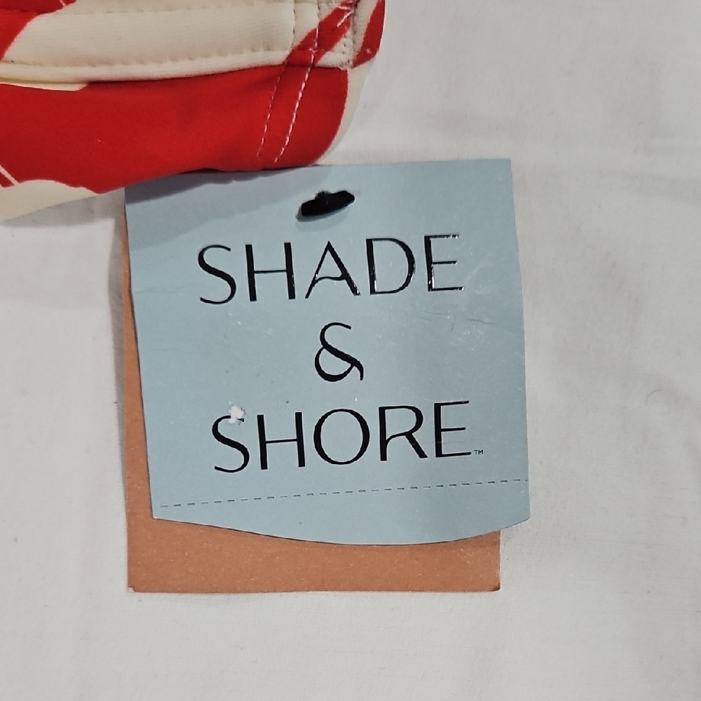 Shade & Shore Vibrant Red and White Bikini Top - Picture 2 of 4